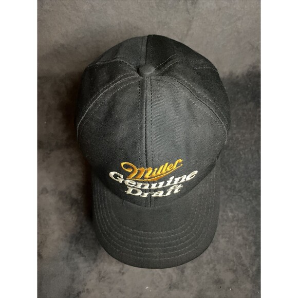 Vintage 90s Miller Genuine Draft Hat Rusty Wallace 2 Adjustable Nascar Beer - Picture 5 of 7